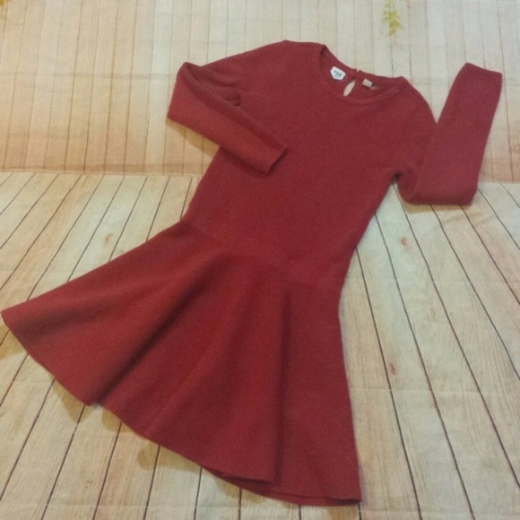 kids red sweater dress